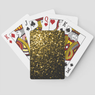 Jeu De Cartes Flamme de parties scintillant jaune foncé