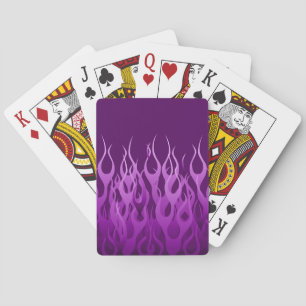 Jeu De Cartes Flammes de course violet cool