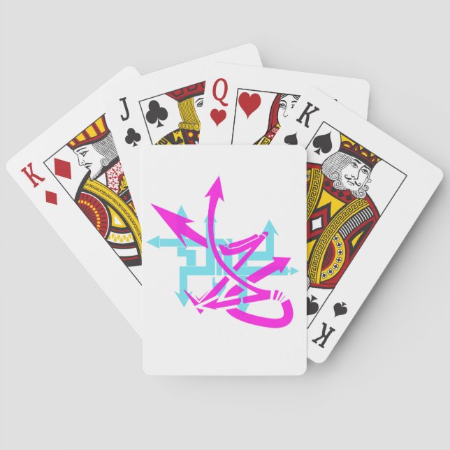 Jeu De Cartes Flèches Abstraites Lecture des cartes (dos)