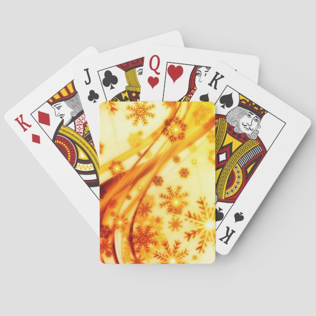 Jeu De Cartes Flèches de Noël dorées (dos)
