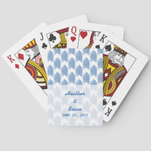 Jeu De Cartes Flèches Tribales Bleues Jouer Des Cartes