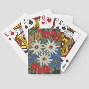 Jeu De Cartes Fleur alpine suisse Edelweiss