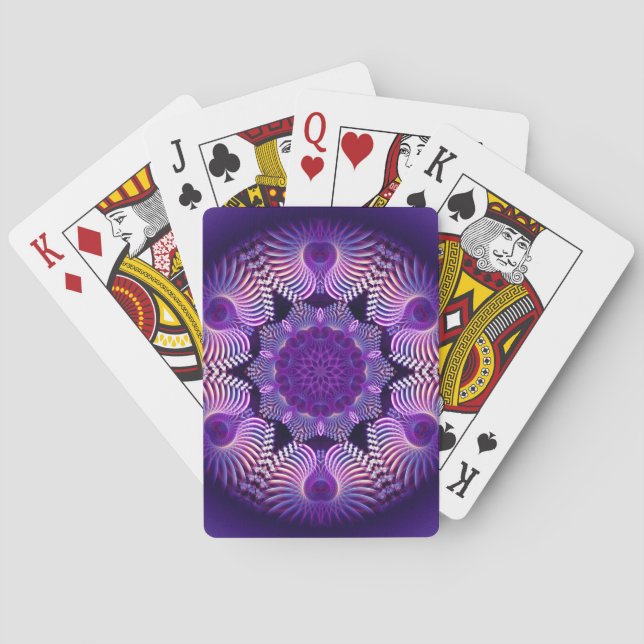 Jeu De Cartes Fleur Apophyse Kaleidoscope I (dos)