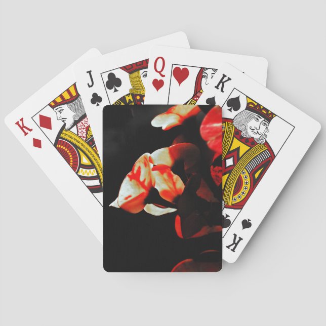 Jeu De Cartes Fleur de cactus orange (dos)