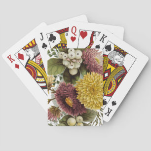 Jeu De Cartes Fleur de chrysanthème mère florale