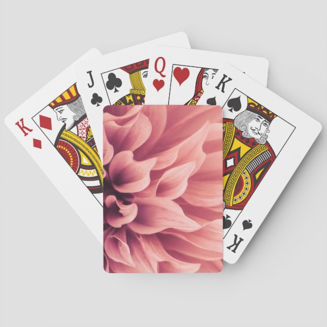 Jeu De Cartes Fleur de fleur de dahlia (dos)