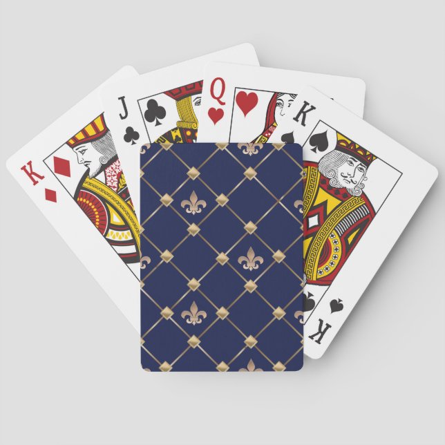 Jeu De Cartes Fleur de Lis (dos)