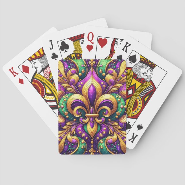 Jeu De Cartes fleur de lis (dos)