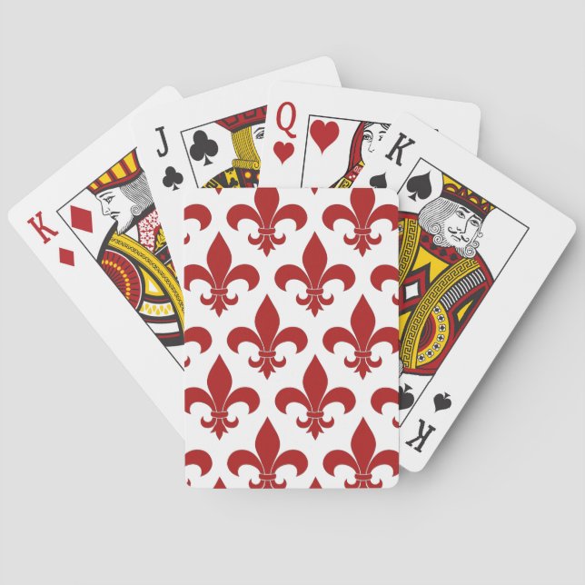Jeu De Cartes Fleur de lis Motif Classic (dos)