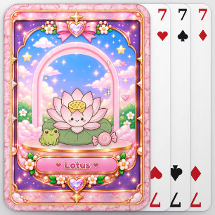 Jeu De Cartes Fleur de Lotus, Art Kawaii