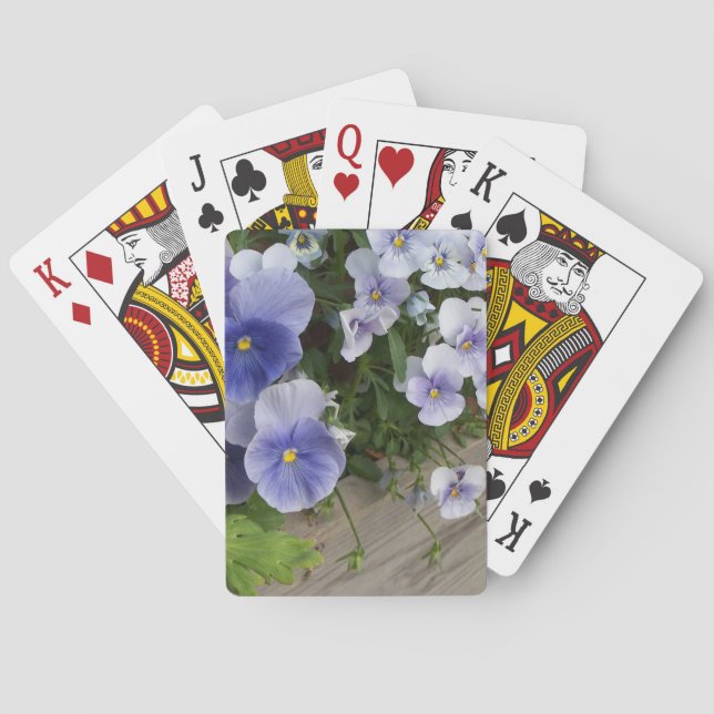 Jeu De Cartes Fleur de Pensée Violette (dos)