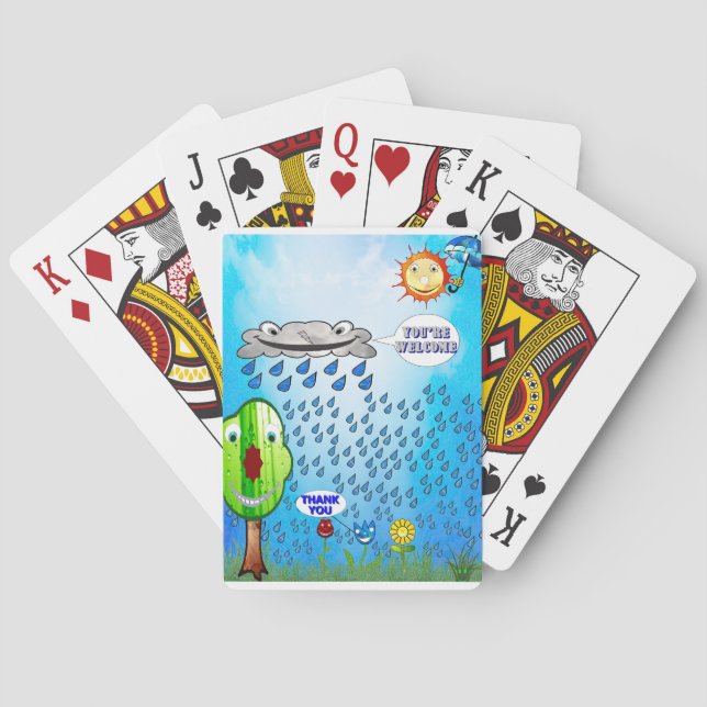 Jeu De Cartes Fleur de remerciement (dos)