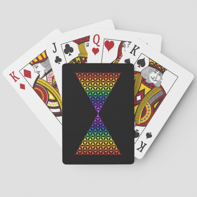 Jeu De Cartes Fleur de vie / Blume des Lebens - chakra pyramidal (dos)