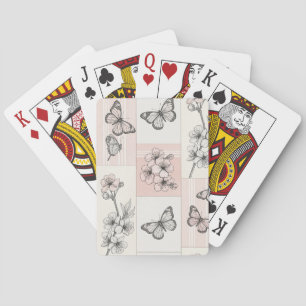 Jeu De Cartes Fleur d'Élégant Papillon (5)