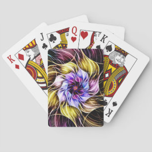 Jeu De Cartes fleur fractale