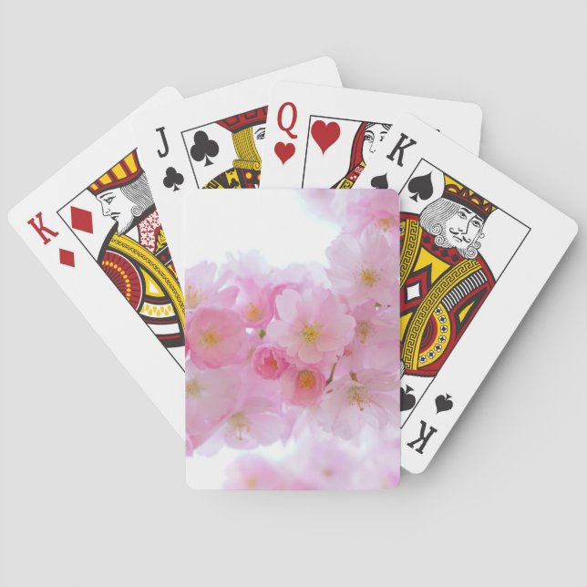 Jeu De Cartes Fleur japonaise de cerisier (dos)