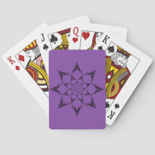Jeu De Cartes Fleur Mandala Jouer Cartes Violet Choisir des coul