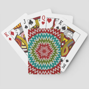 Jeu De Cartes Fleur mandalaic hypnotique
