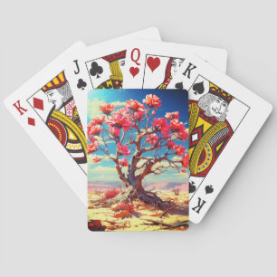 Jeu De Cartes Fleur rose