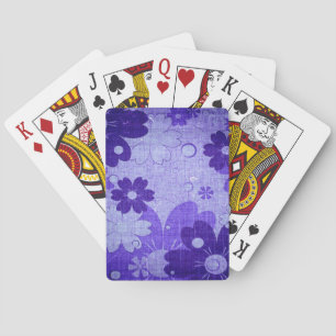 Jeu De Cartes Fleur vintage violet tendance