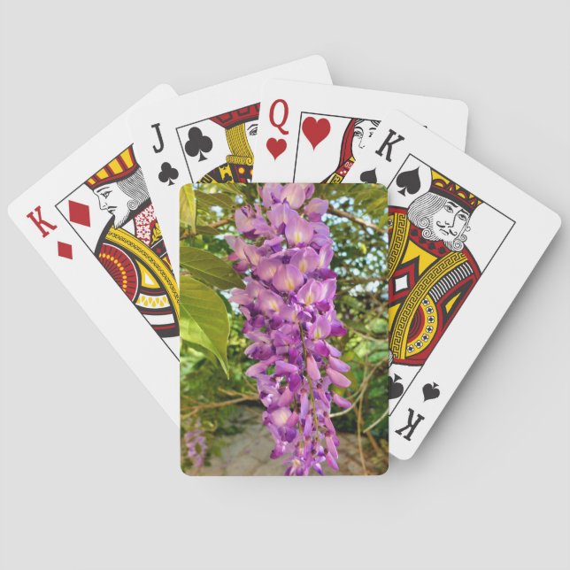 Jeu De Cartes Fleur Wisteria (dos)