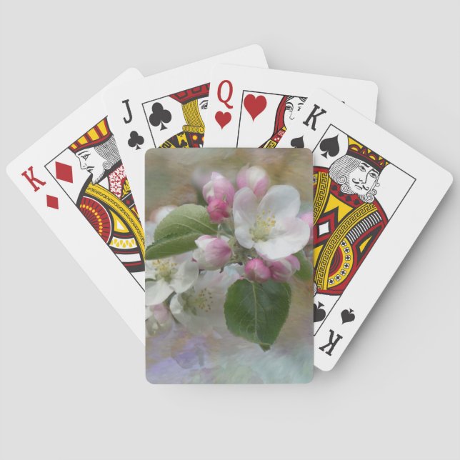 Jeu De Cartes Fleurit de l'arbre Apple (dos)