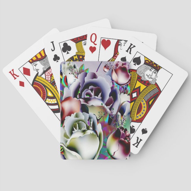 Jeu De Cartes Fleurs (dos)