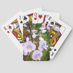 Jeu De Cartes Fleurs bleues