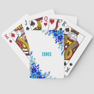 Jeu De Cartes Fleurs Bleues XONOX Original