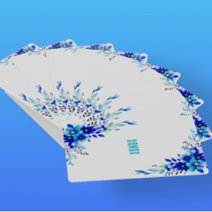 Jeu De Cartes Fleurs Bleues XONOX Original