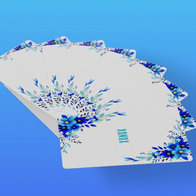 Jeu De Cartes Fleurs Bleues XONOX Original (Créateur téléchargé)