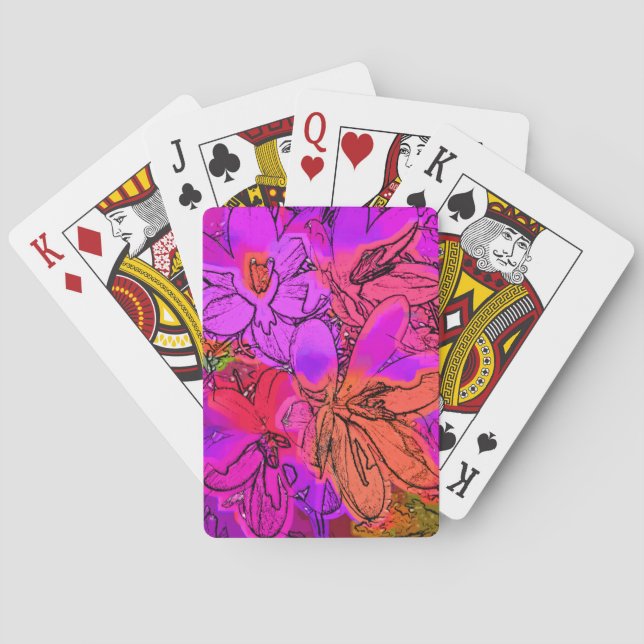 JEU DE CARTES FLEURS CROCUS (dos)