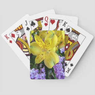 Jeu De Cartes Fleurs d'Alstroemeria et de Lilacs