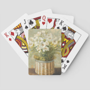 Jeu De Cartes Fleurs dans une boîte de casquette