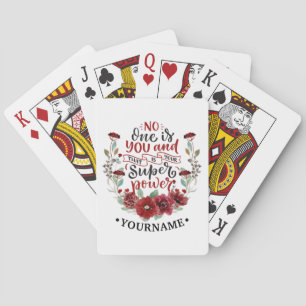 Jeu De Cartes Fleurs de Bourgogne Personne n'est toi & C'est ton