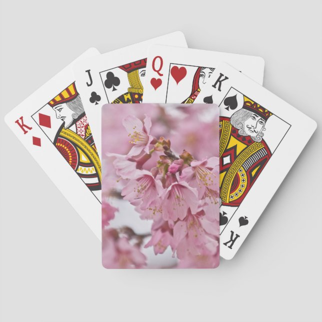 Jeu De Cartes Fleurs de cerisier Sakura rose pâle (dos)