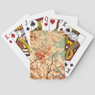 Jeu De Cartes Fleurs de Cornouiller Rose