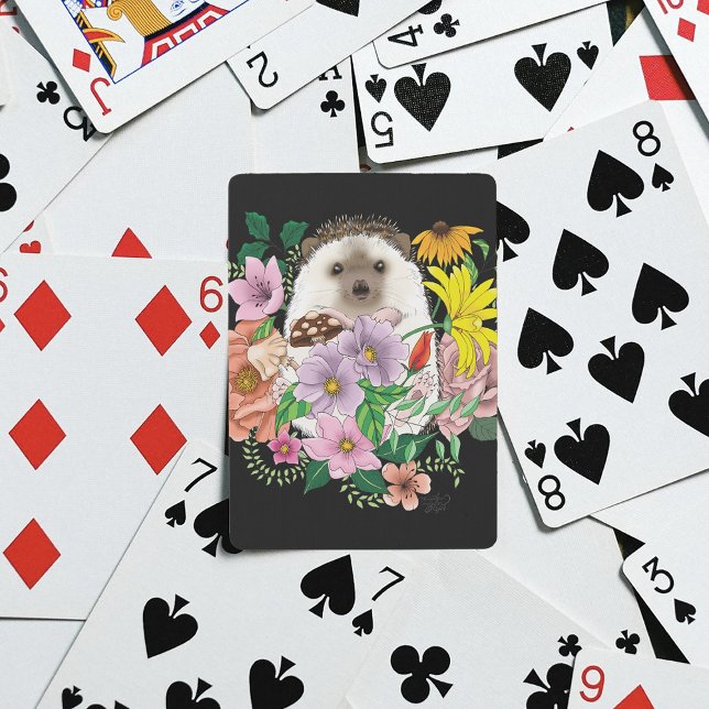 Jeu De Cartes Fleurs de hérisson mignonnes (Créateur téléchargé)