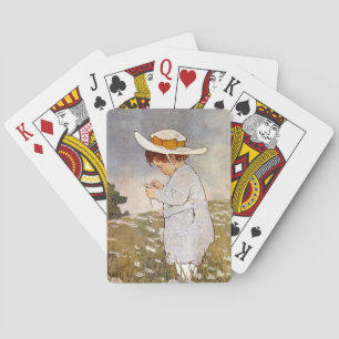 Jeu De Cartes Fleurs de marguerites de cueillette d'enfants anti