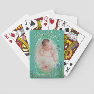 Jeu De Cartes Fleurs de naissance de bébé Jardin Floral Nom de s