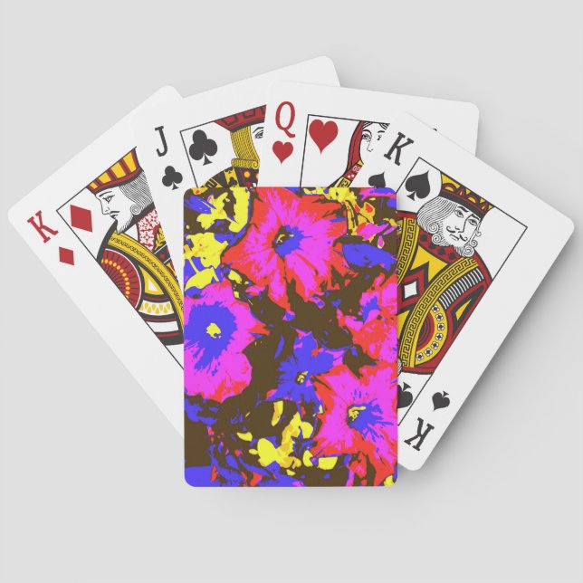 JEU DE CARTES FLEURS DE PETUNIA (dos)