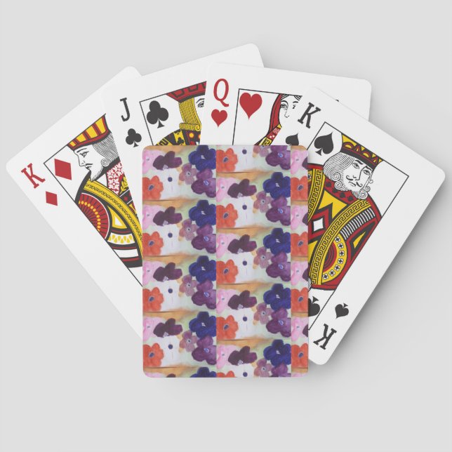 Jeu De Cartes Fleurs de printemps Anémone  (dos)