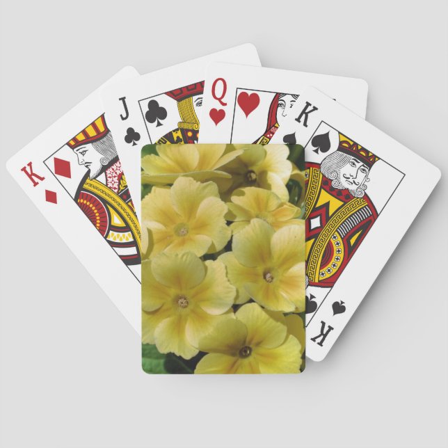 Jeu De Cartes Fleurs de printemps de Primrose jaune (dos)
