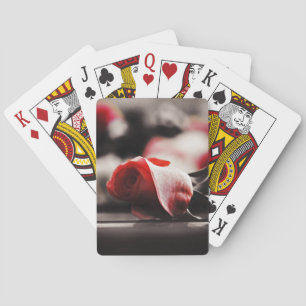 Jeu De Cartes Fleurs de rose romantique