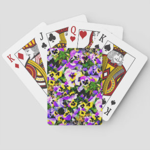 Jeu De Cartes fleurs de sansy multicolores
