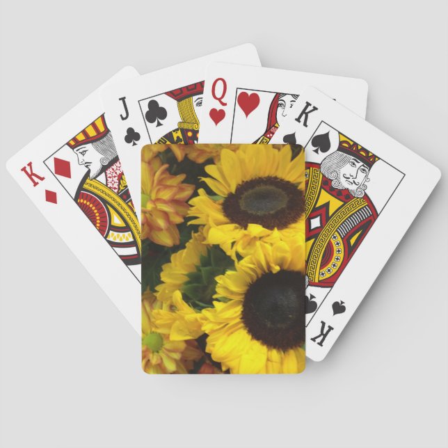 Jeu De Cartes Fleurs de soleil   (dos)