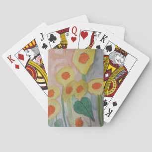 Jeu De Cartes Fleurs de soleil Abstraites
