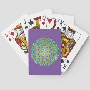 Jeu De Cartes FLEURS DE VIE - Géométrie Sacrée Design 1