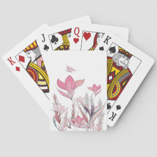 Jeu De Cartes Fleurs d'eau