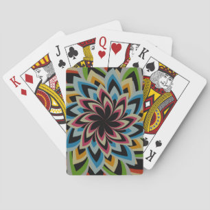 JEU DE CARTES FLEURS D'ESCALIERS COLORÉES